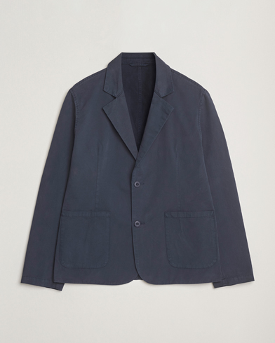 A Day's March Mace Unconstructed Blazer Navy – Blå