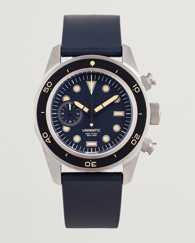 UNIMATIC U3 Heritage Chronograph Diver Blue – Blå