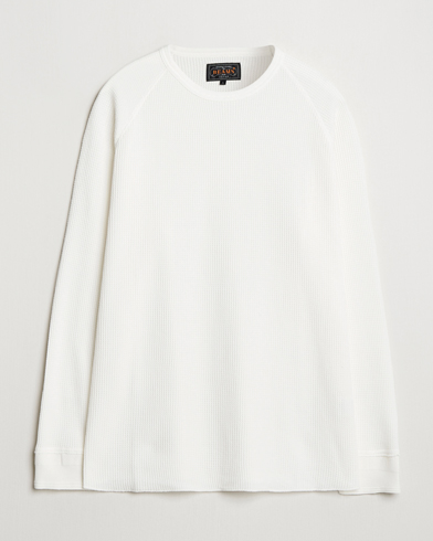 Herre | BEAMS PLUS | BEAMS PLUS | Thermal Knit Crewneck White