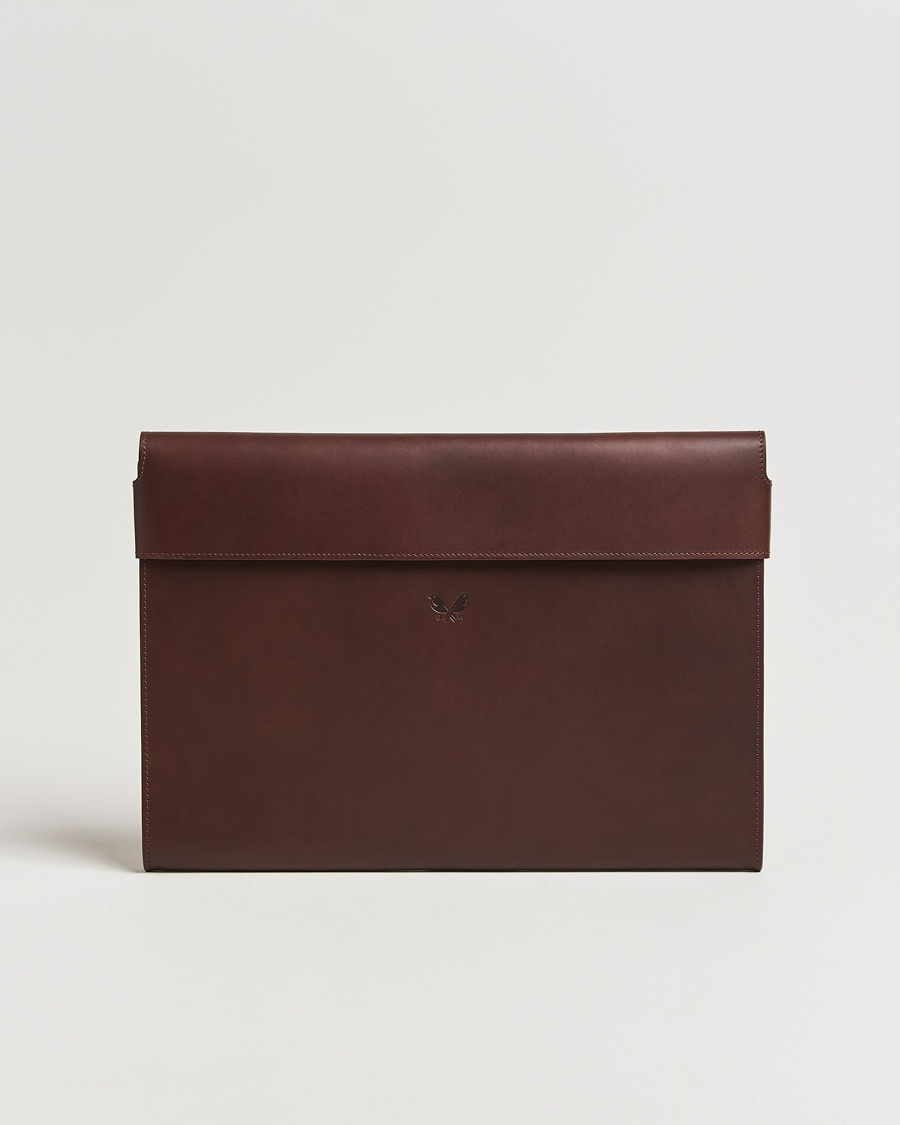 Bennett Winch Large Leather Folio Brown – Brun