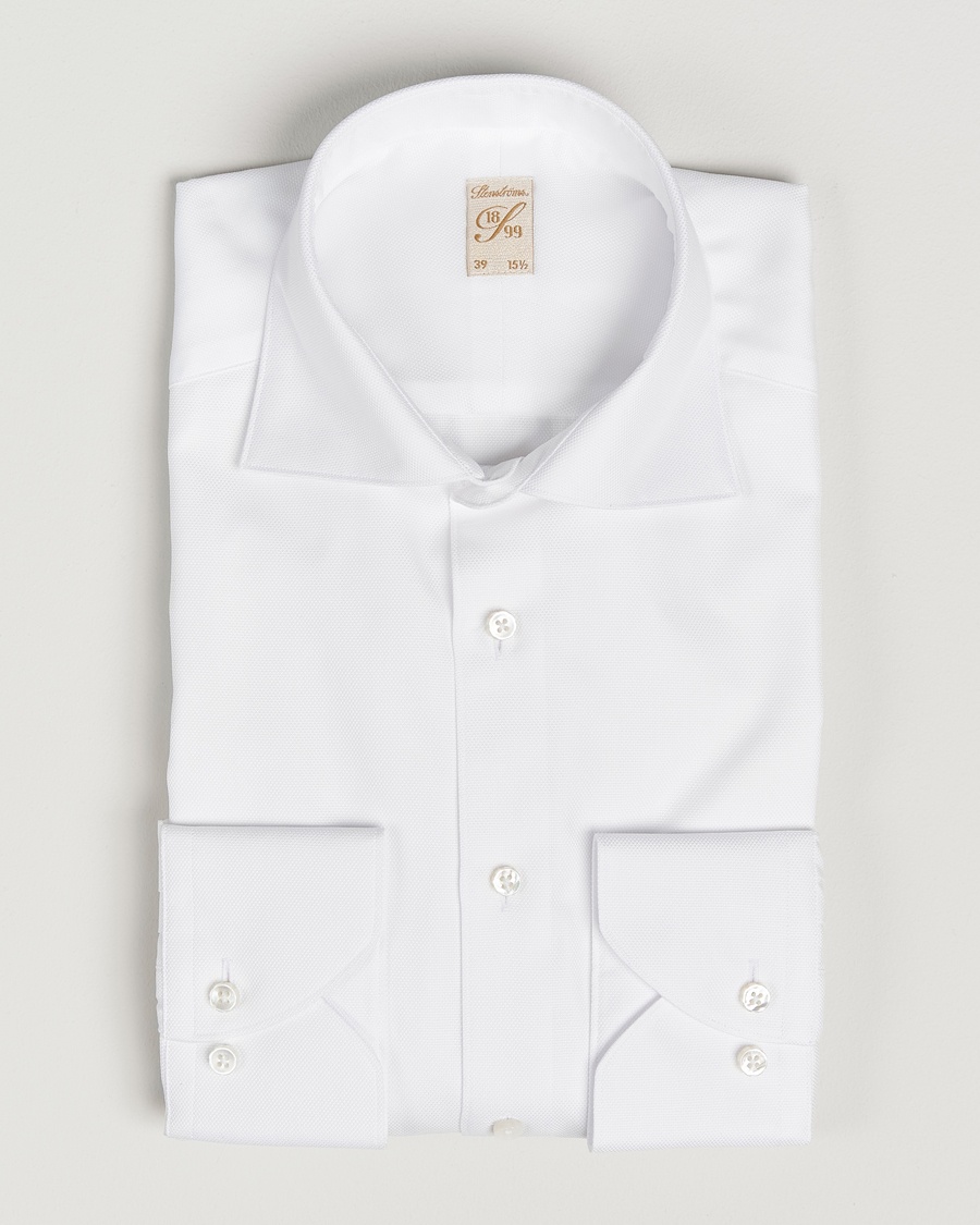 Herre | | Stenströms | 1899 Cotton Royal Oxford Shirt White
