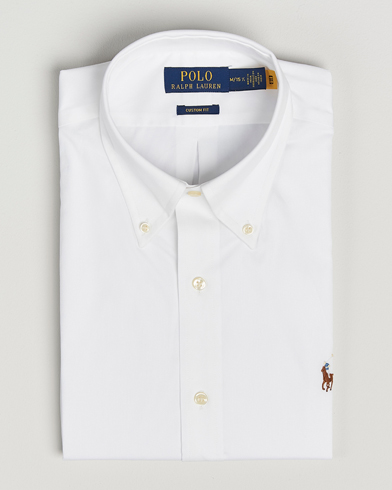 Polo Ralph Lauren Custom Fit Oxford Dress Shirt White – Hvit