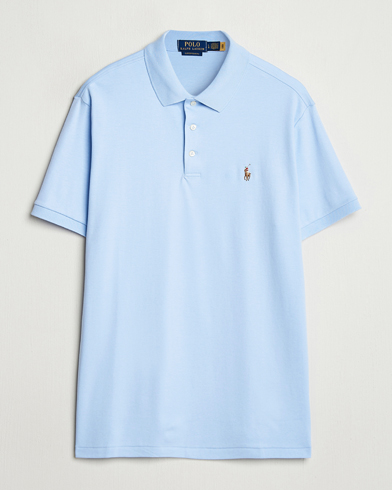 Herre | Pikéer | Polo Ralph Lauren | Custom Slim Fit Cotton Polo Office Blue
