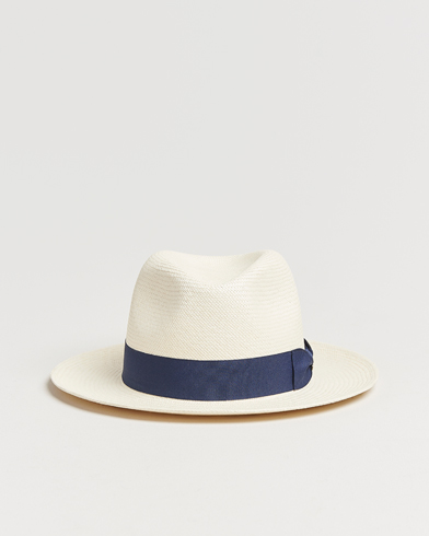 Wigéns Panama Hat White/Navy – Hvit