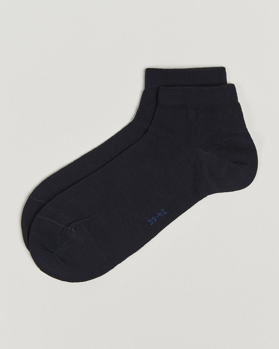 Herre | Falke | Falke | Happy 2-Pack Cotton Sneaker Socks Dark Navy