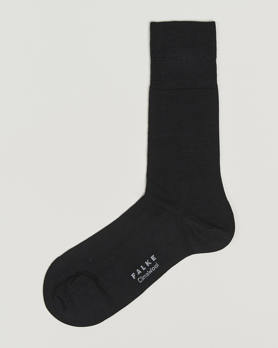 Herre | Vanlige sokker | Falke | Clima Wool Sock Black