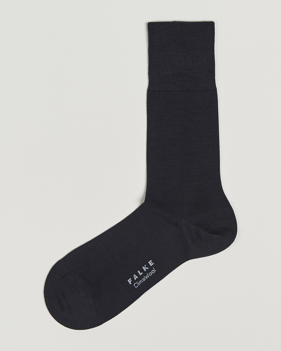 Herre | Vanlige sokker | Falke | Clima Wool Sock Dark Navy