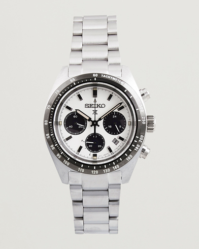 Seiko Prospex Chronograph Steel 39mm White Dial – Hvit