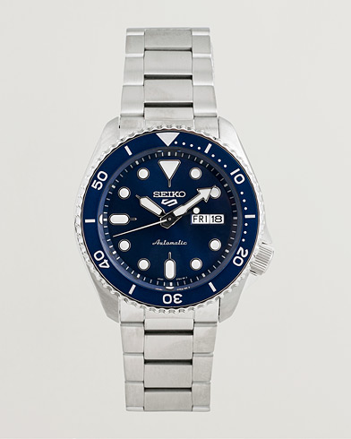 Seiko 5 Sports Automatic Diver Steel 43mm Blue Dial – Blå