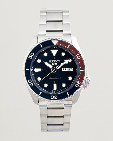 Seiko 5 Sports Automatic Diver Steel 43mm Blue Dial – Blå