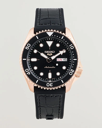 Herre | Klokker | Seiko | 5 Sports Automatic Diver Steel 43mm Black Dial