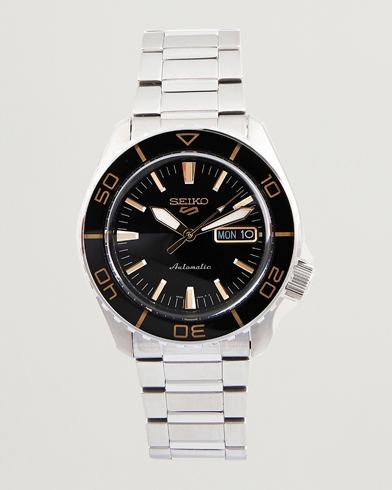 Seiko 5 Sports Automatic Diver Steel 42mm Black Dial – Svart