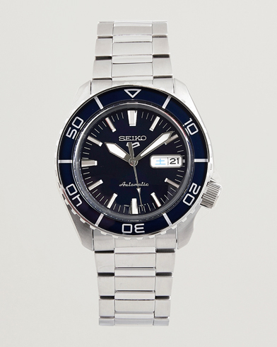 Herre | Gamle produktbilder | Seiko | 5 Sports Automatic Diver Steel 42mm Blue Dial