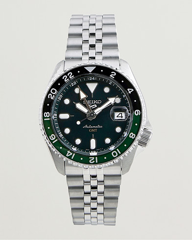 Seiko 5 Sports Automatic GMT Diver Steel 42mm Green Dial – Grønn