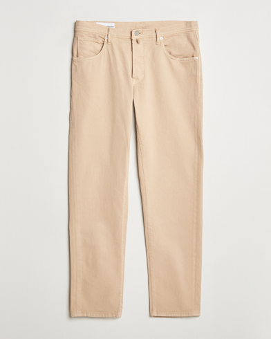 Herre | Incotex | Incotex | 5-Pocket Cotton Stretch Pants Beige