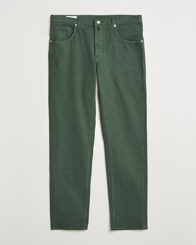 Herre | Incotex | Incotex | 5-Pocket Cotton Stretch Pants Dark Green