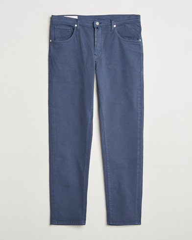 Herre | Incotex | Incotex | 5-Pocket Cotton Stretch Pants Dark Blue