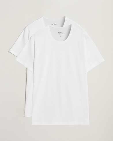 BOSS BLACK 2-Pack Relaxed Fit Crew Neck T-Shirt White – Hvit