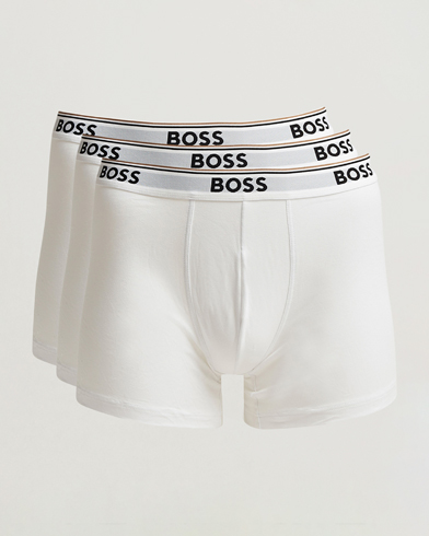 BOSS BLACK 3-Pack Boxer Brief White – Hvit