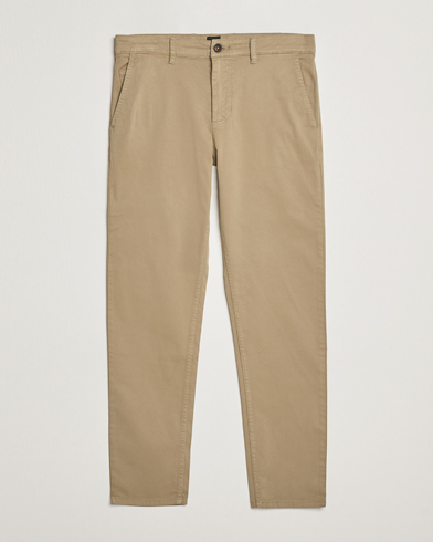 Herre | BOSS | BOSS ORANGE | Tapered Fit Cotton Chinos Beige