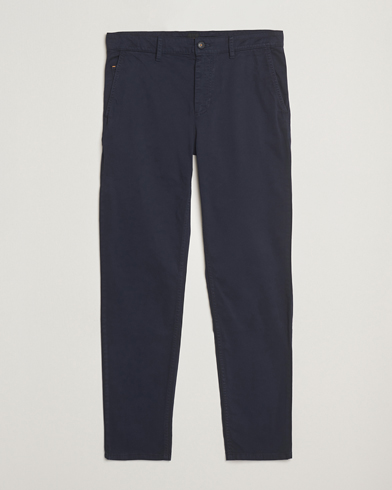 Herre | Nytt i butikken | BOSS ORANGE | Tapered Fit Cotton Chinos Dark Blue
