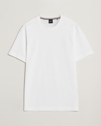 BOSS BLACK Thompson Crew Neck T-Shirt White – Hvit