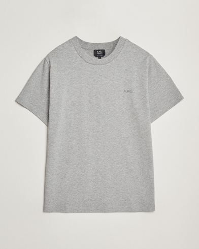Herre | Klær | A.P.C. | Embroidered APC T-Shirt Heather Grey