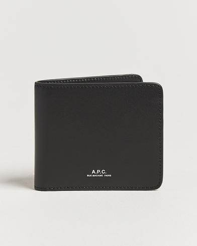 A.P.C. Calf Leather Wallet Black – Svart