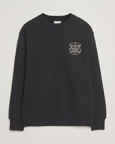 Drôle de Monsieur Slogan Tresses Sweatshirt Black – Svart