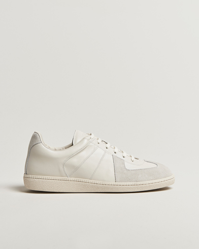 Sweyd Nappa/Suede Army Trainer White – Hvit