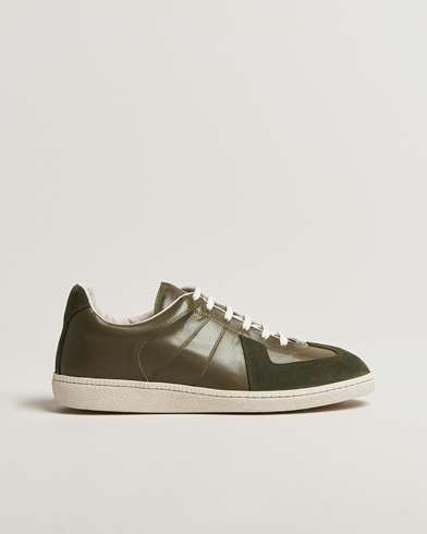 Herre | Nye produktbilder | Sweyd | Nappa/Suede Army Trainer Green