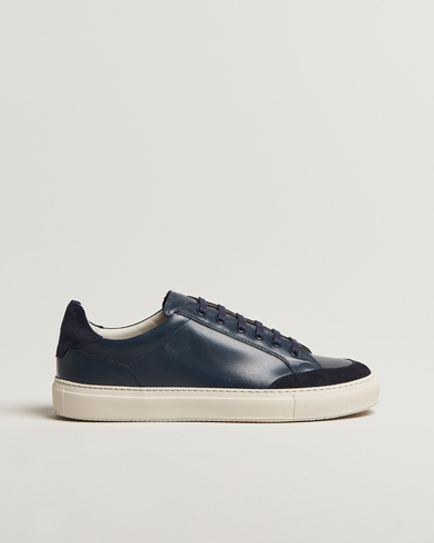 Herre | Nye produktbilder | Sweyd | Center Leather/Suede Sneakers Navy