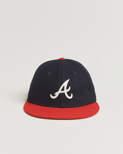 New Era Retro Crown 9Fifty Melton Wool Cap Atlanta Braves – Blå
