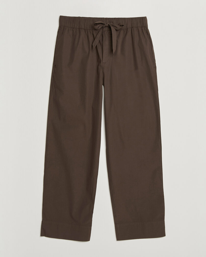 Tekla Poplin Pyjama Pants Coffee – Brun