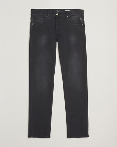 Replay Grover Powerstretch Jeans Washed Black – Svart