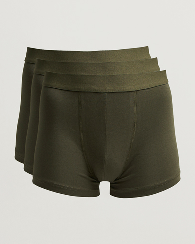 Bread & Boxers 3-Pack Boxer Brief Dark Green – Grønn
