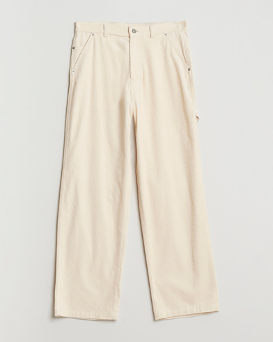 Drôle de Monsieur Baggy Corduroy Workwear Pants Ecru – Hvit