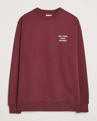 Drôle de Monsieur Slogan Sweatshirt Wine – Rød