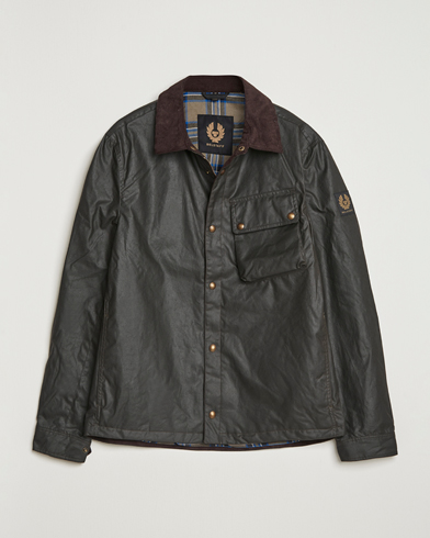 Belstaff Ground Wax Jacket Faded Olive – Grønn