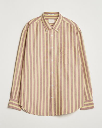 Gant Relaxed Fit Striped Heritage Oxford Shirt Modern Rust – Flerfarget