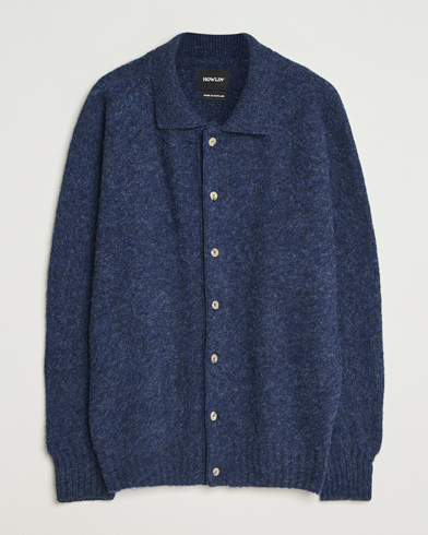 Howlin' Brushed Wool Cardigan Denim – Blå