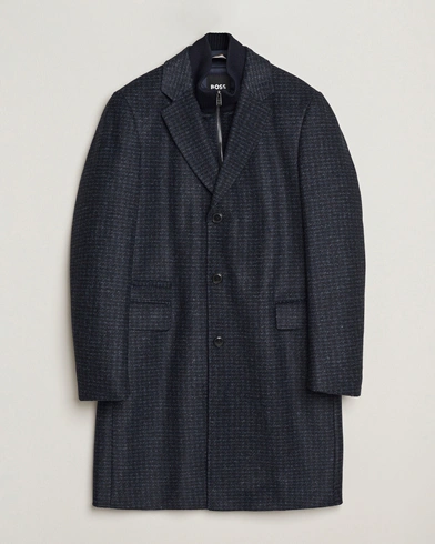 Herre | BOSS BLACK | BOSS BLACK Hyde Wool Bib Coat Dark Blue