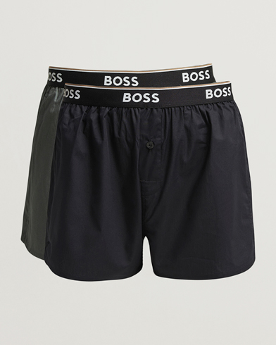 Herre | BOSS BLACK | BOSS BLACK 2-Pack Boxer Shorts Green/Black