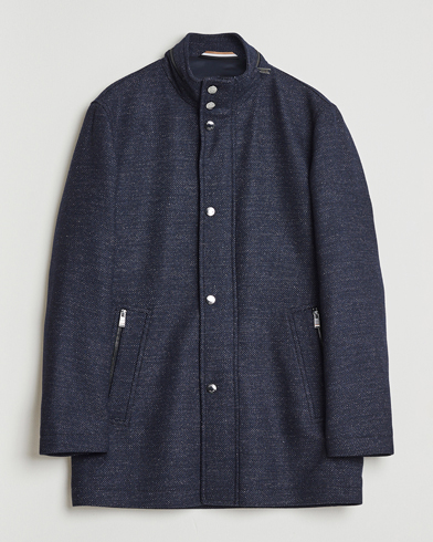 BOSS BLACK Camron Wool Coat Dark Blue – Blå