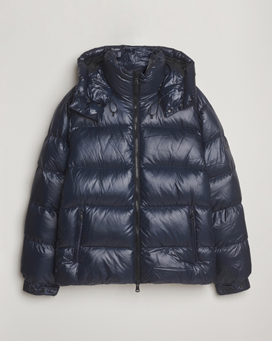 J.Lindeberg Creek Down Hooded Jacket Navy – Blå
