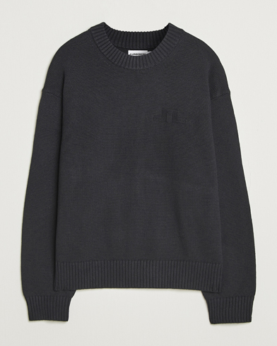 J.Lindeberg Eddy Wool/Cotton Knitted Sweater Black – Svart