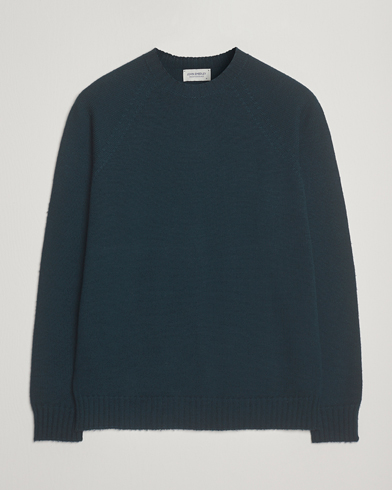 John Smedley Denver Extra Fine Merino Crew Neck Richardson Green – Grønn