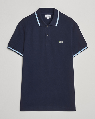 Lacoste Original Tipped Polo Piké Navy Blue – Blå