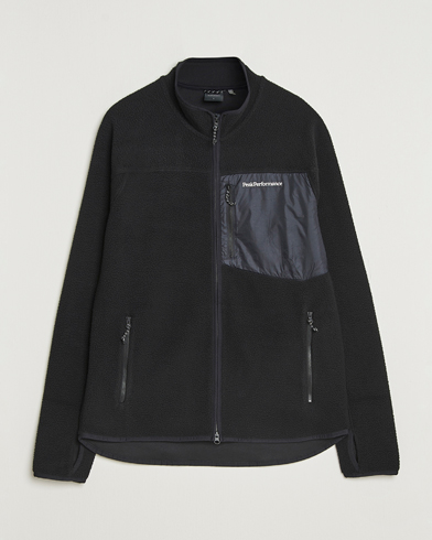 Peak Performance Pile Full Zip Black – Svart