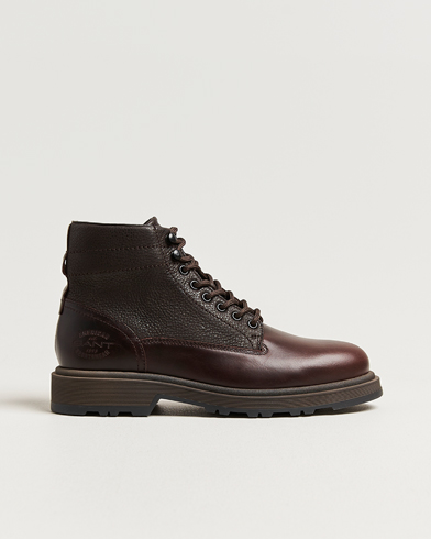 Gant Blisdor Leather Boot Dark Brown – Brun